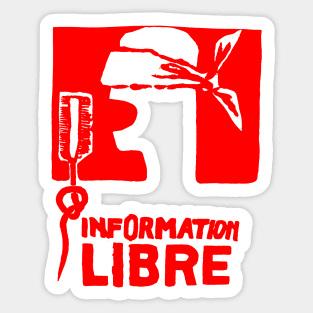 INFORMATION LIBRE Sticker